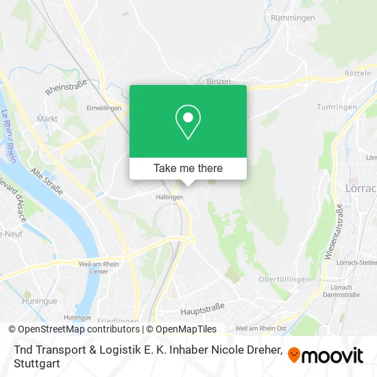 Карта Tnd Transport & Logistik E. K. Inhaber Nicole Dreher