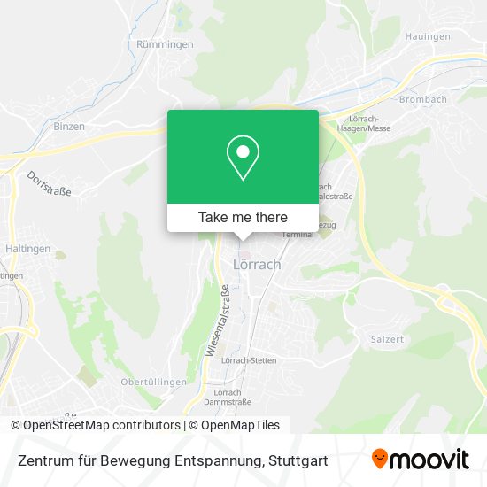 Карта Zentrum für Bewegung Entspannung