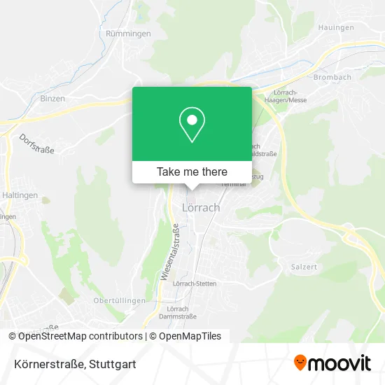 Карта Körnerstraße