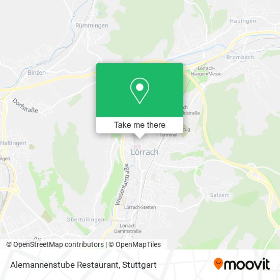 Карта Alemannenstube Restaurant
