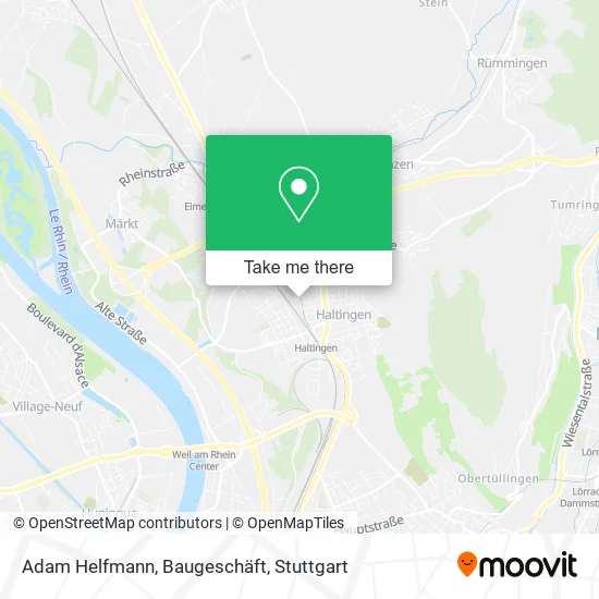 Карта Adam Helfmann, Baugeschäft