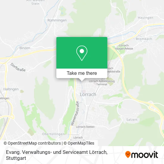 Карта Evang. Verwaltungs- und Serviceamt Lörrach