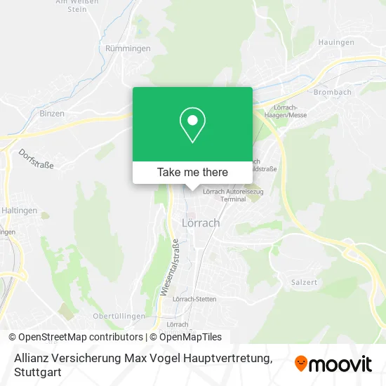 Карта Allianz Versicherung Max Vogel Hauptvertretung