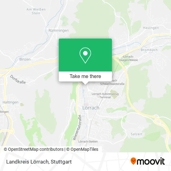Карта Landkreis Lörrach