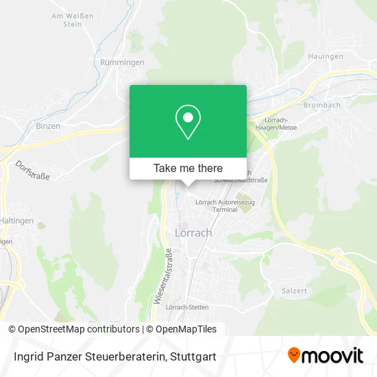 Карта Ingrid Panzer Steuerberaterin