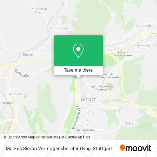 Карта Markus Simon Vermögensberater Dvag