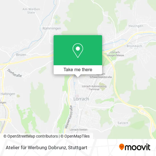 Карта Atelier für Werbung Dobrunz