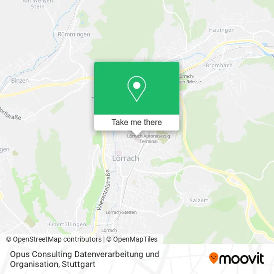 Карта Opus Consulting Datenverarbeitung und Organisation