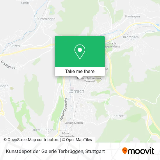 Карта Kunstdepot der Galerie Terbrüggen