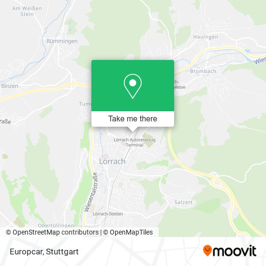 Europcar map