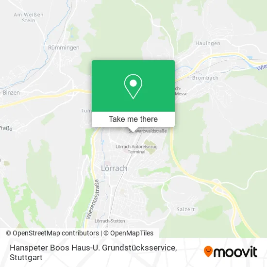 Карта Hanspeter Boos Haus-U. Grundstücksservice