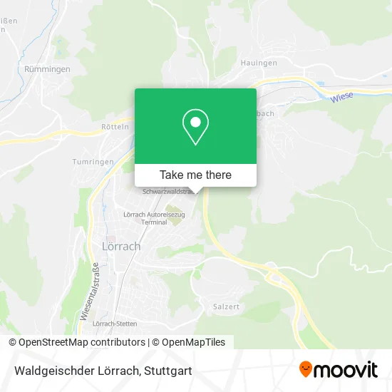 Карта Waldgeischder Lörrach