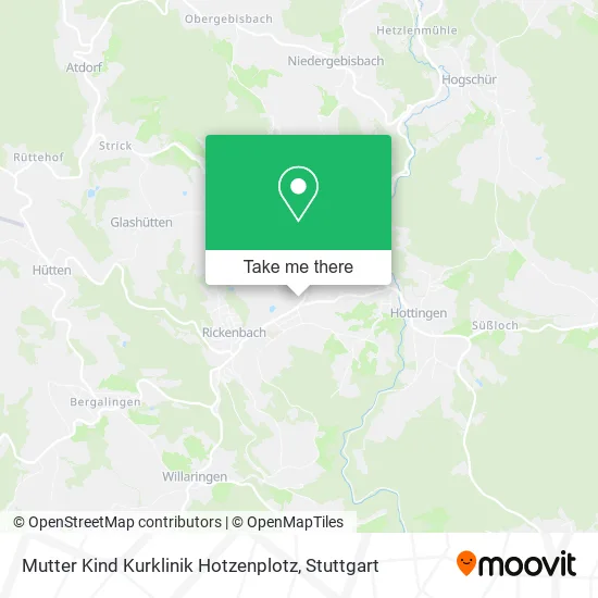 Карта Mutter Kind Kurklinik Hotzenplotz
