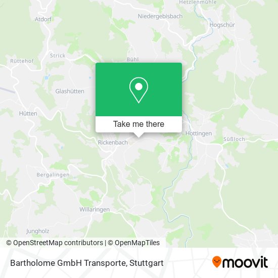 Bartholome GmbH Transporte map