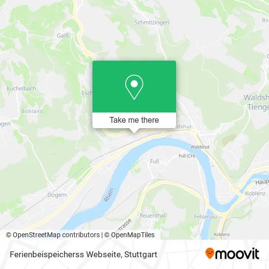 Карта Ferienbeispeicherss Webseite