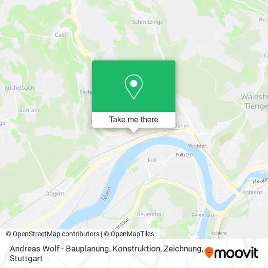 Карта Andreas Wolf - Bauplanung, Konstruktion, Zeichnung