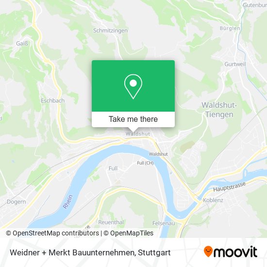 Карта Weidner + Merkt Bauunternehmen