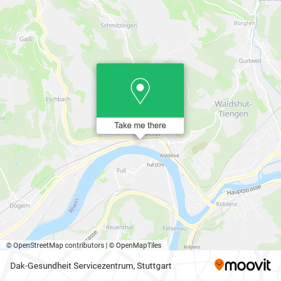 Карта Dak-Gesundheit Servicezentrum