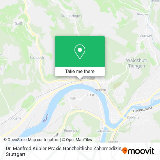 Dr. Manfred Kübler Praxis Ganzheitliche Zahnmedizin map