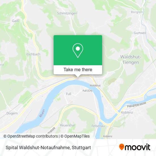 Карта Spital Waldshut-Notaufnahme