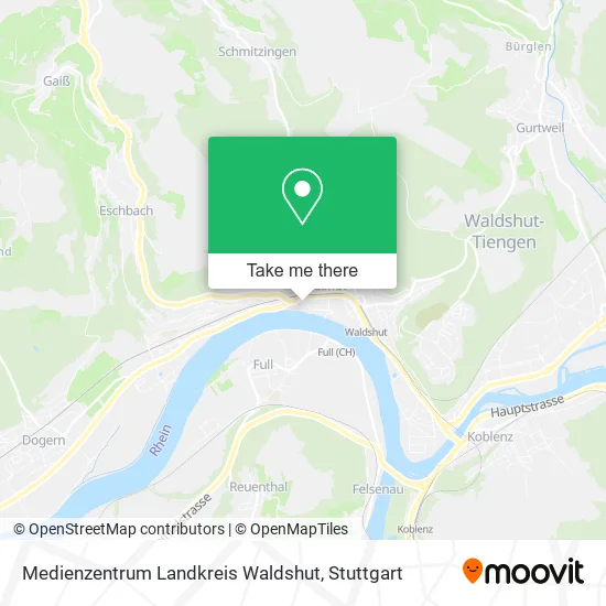 Карта Medienzentrum Landkreis Waldshut