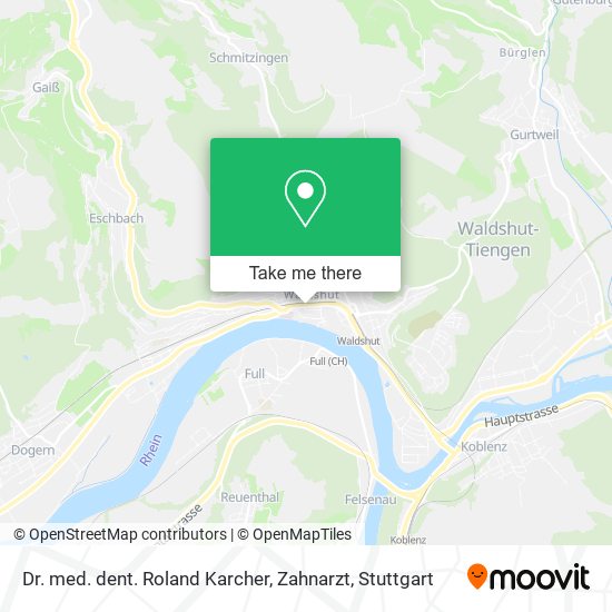 Dr. med. dent. Roland Karcher, Zahnarzt map