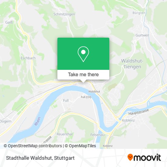 Stadthalle Waldshut map