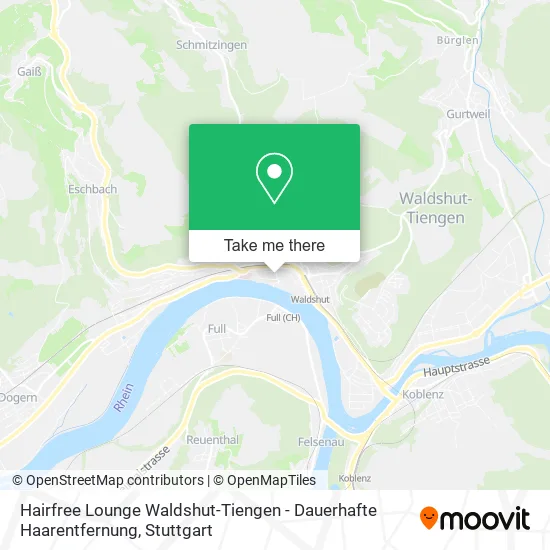 Карта Hairfree Lounge Waldshut-Tiengen - Dauerhafte Haarentfernung