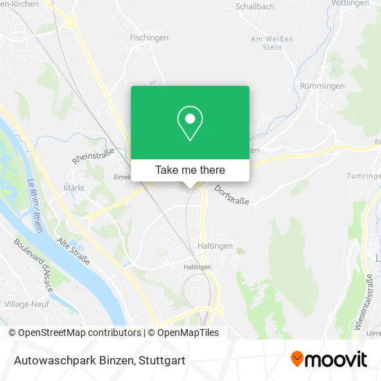 Карта Autowaschpark Binzen