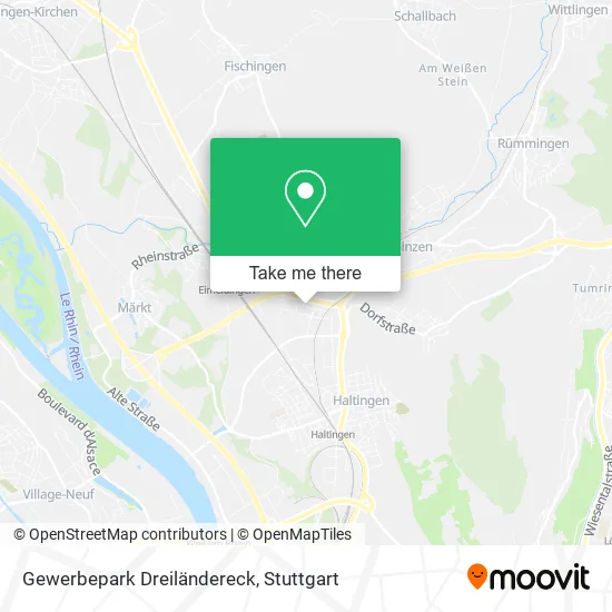 Карта Gewerbepark Dreiländereck