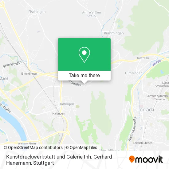 Карта Kunstdruckwerkstatt und Galerie Inh. Gerhard Hanemann