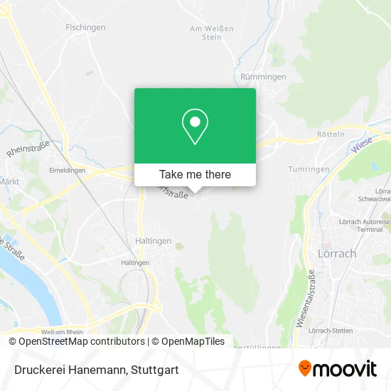 Карта Druckerei Hanemann
