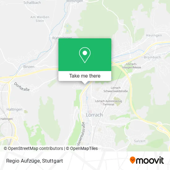 Карта Regio Aufzüge