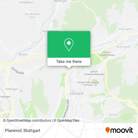 Planimol map