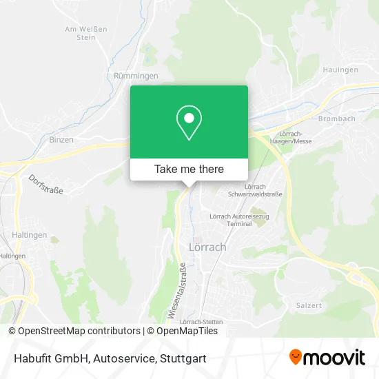 Карта Habufit GmbH, Autoservice