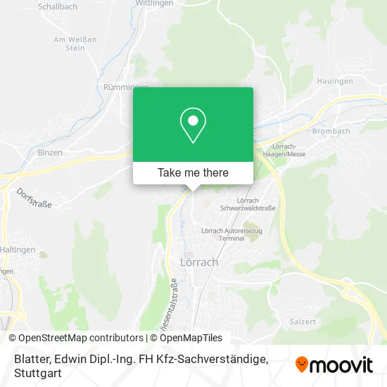 Карта Blatter, Edwin Dipl.-Ing. FH Kfz-Sachverständige