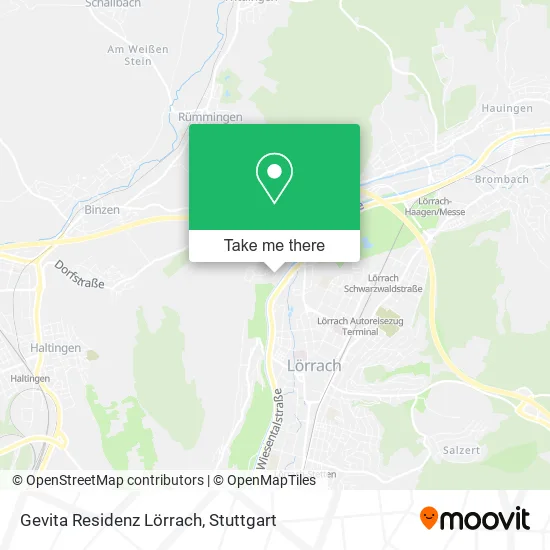 Карта Gevita Residenz Lörrach