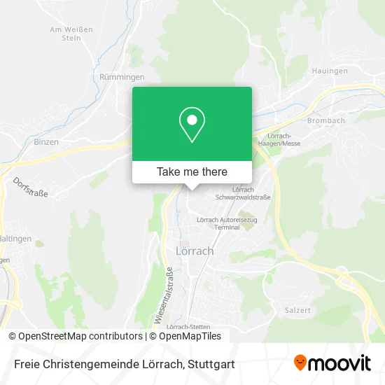 Карта Freie Christengemeinde Lörrach