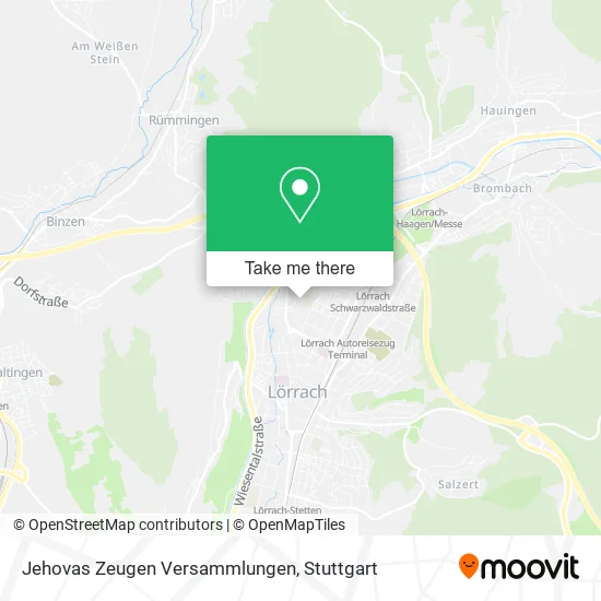 Карта Jehovas Zeugen Versammlungen