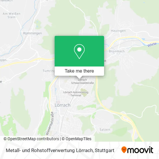 Карта Metall- und Rohstoffverwertung Lörrach