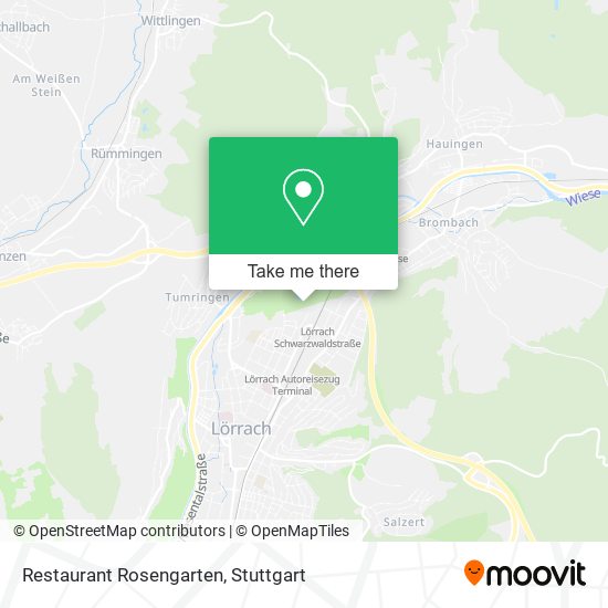 Restaurant Rosengarten map