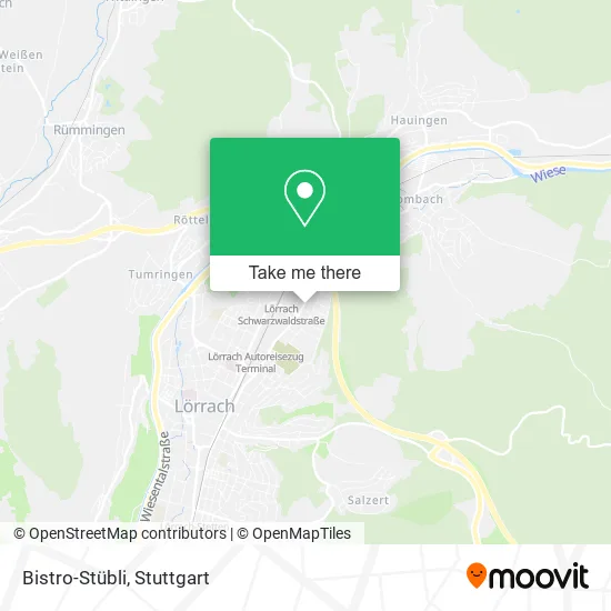 Карта Bistro-Stübli