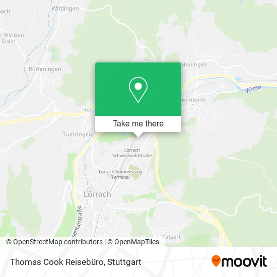 Карта Thomas Cook Reisebüro