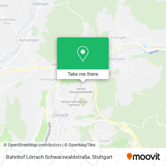 Bahnhof Lörrach Schwarzwaldstraße map