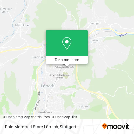 Карта Polo Motorrad Store Lörrach