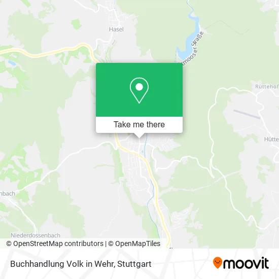 Карта Buchhandlung Volk in Wehr