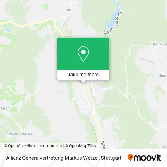 Карта Allianz Generalvertretung Markus Wetzel