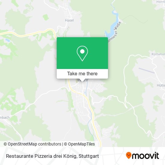 Restaurante Pizzeria drei König map
