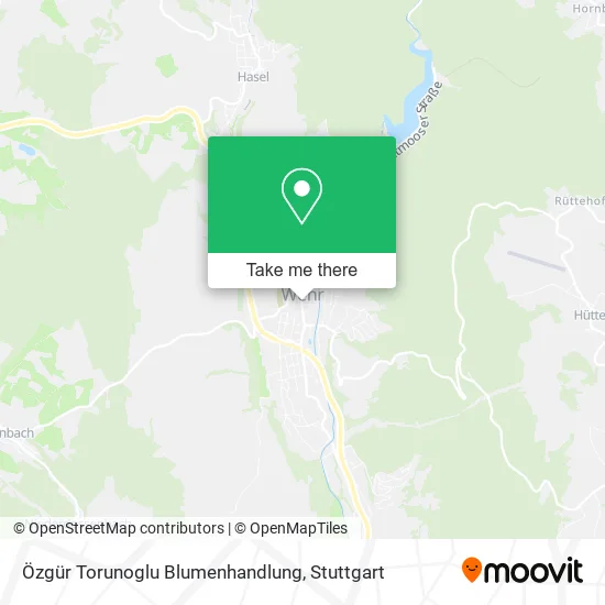 Карта Özgür Torunoglu Blumenhandlung