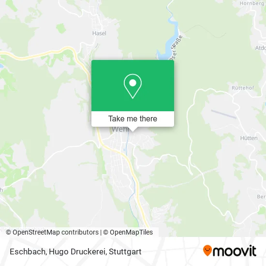 Карта Eschbach, Hugo Druckerei